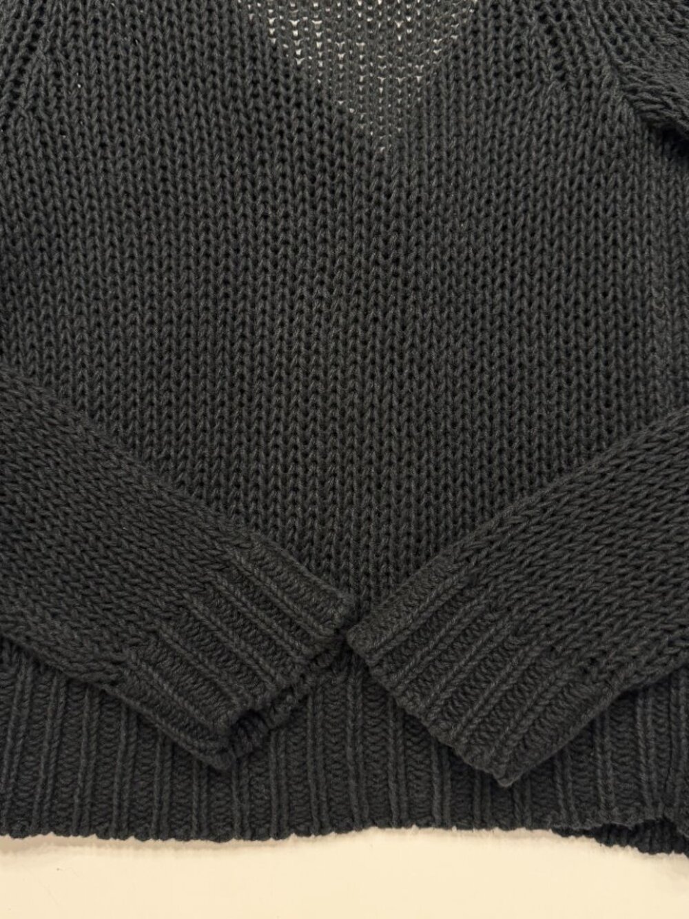 American Eagle Vintage Black Knit Cardigan Sweater Women's Small Button Front - Picture 10 of 11